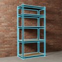 Regał metalowy magazynowy 183 x 90 x 40 cm Humberg HR-853 czarny