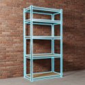 Regał metalowy magazynowy 183 x 90 x 40 cm Humberg HR-853 srebrny