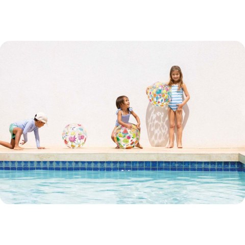 Dmuchana piłka plażowa wesołe rybki 51 cm INTEX 59040