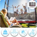 Trampolina ogrodowa 10ft/312cm z siatką zewnętrzną i drabinką Neo-Sport