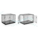 Metalowa klatka kennelowa kojec dla psa + legowisko 107 x 71 x 77 cm PH-202