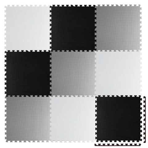 Duża mata piankowe puzzle szachownica Ricokids 180x180cm 9szt