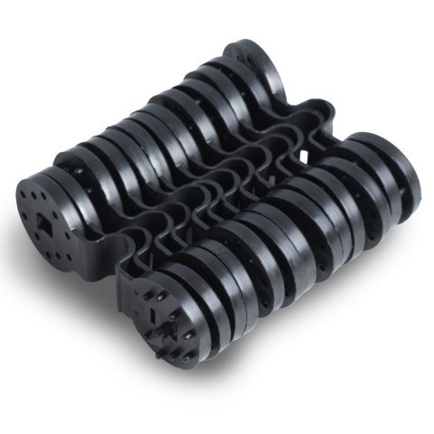Siatka cieniująca 1,2x25m 140g/m2 + 50 zacisków szara