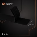Rzep samoprzylepny czarny 5m x 2,5cm Ruhhy 24237