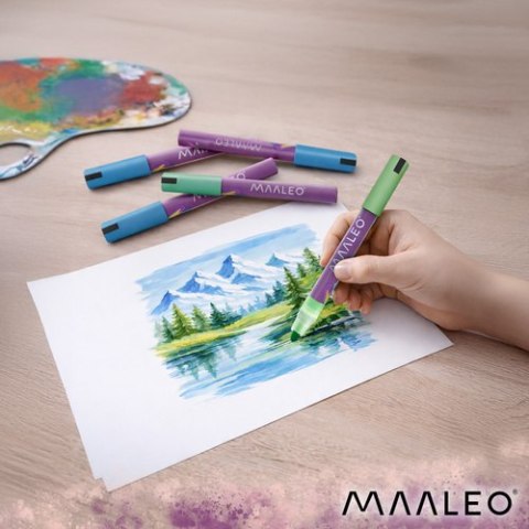 Markery akrylowe- zestaw 24szt. Maaleo 25790
