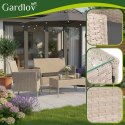 Meble ogrodowe rattanowe beżowe Gardlov 26909