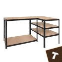 Regał magazynowy - czarny 180x100x60 Bigstren