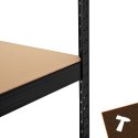 Regał magazynowy - czarny 180x90x40 Bigstren