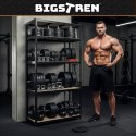 Regał magazynowy - czarny 180x90x40 Bigstren