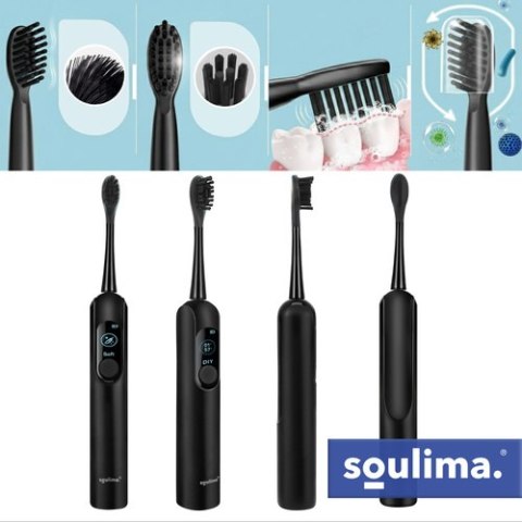 Szczoteczka soniczna do zębów czarna Soulima 26851