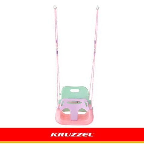 Huśtawka dla dzieci 3w1 pastelowa Kruzzel