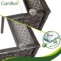 Meble ogrodowe rattanowe brązowe Gardlov 26911