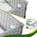 Meble ogrodowe rattanowe szare Gardlov 26910