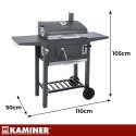 Grill ogrodowy z pokrywą 105x110x50cm Kaminer