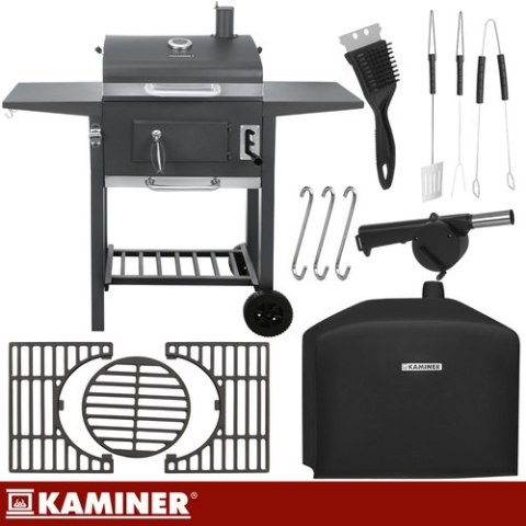 Grill ogrodowy z pokrywą 105x110x50cm Kaminer
