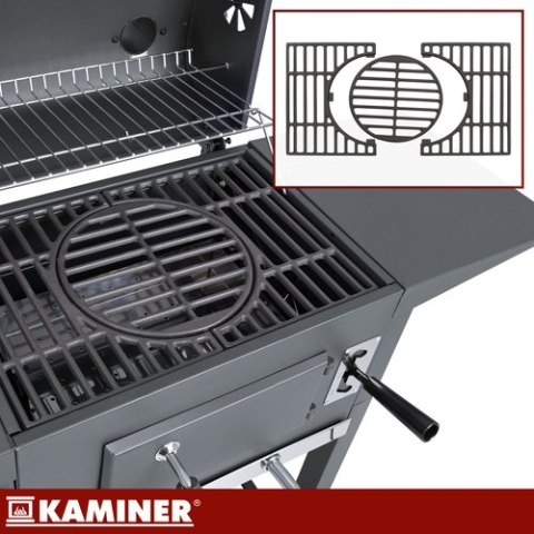 Grill ogrodowy z pokrywą 105x110x50cm Kaminer