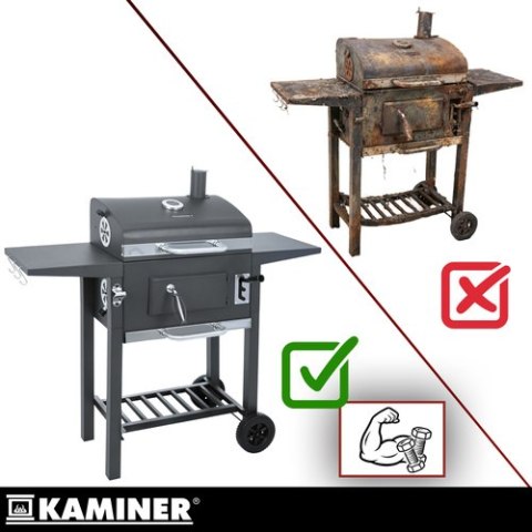 Grill ogrodowy z pokrywą 105x110x50cm Kaminer