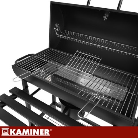 Grill ogrodowy z pokrywą 108x67x96cm Kaminer