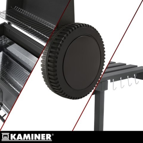 Grill ogrodowy z pokrywą 116x70x110cm Kaminer