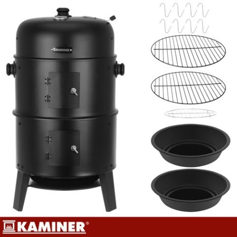 Grill ogrodowy z pokrywą 44x80x42cm Kaminer