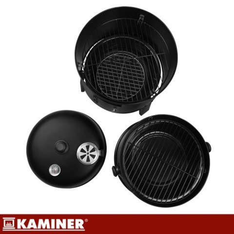Grill ogrodowy z pokrywą 44x80x42cm Kaminer