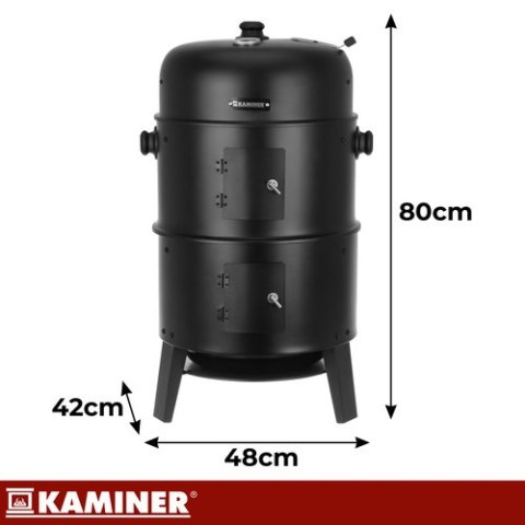 Grill ogrodowy z pokrywą 44x80x42cm Kaminer