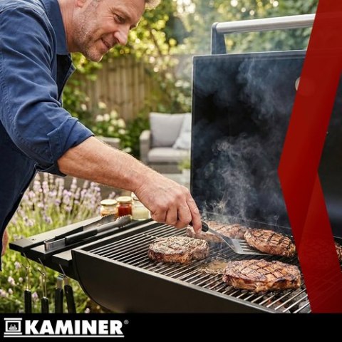 Grill ogrodowy z pokrywą 82x51x117cm Kaminer