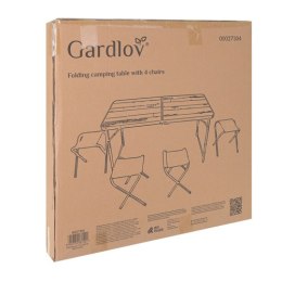 Stół ogrodowy składany + 4 krzesła Gardlov