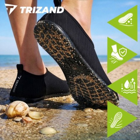 Buty do wody czarne- rozmiar 42 Trizand
