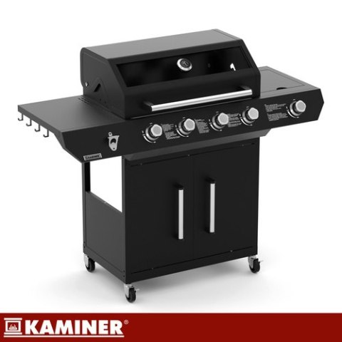 Grill gazowy 4+1 17kW Varen Black 5.0 Kaminer