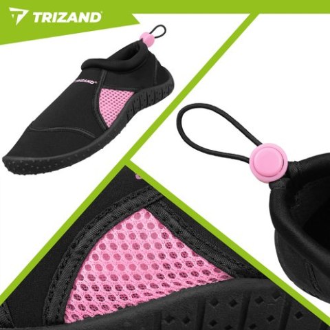 Buty do wody czarno-różowe- rozmiar 39 5mm Trizand