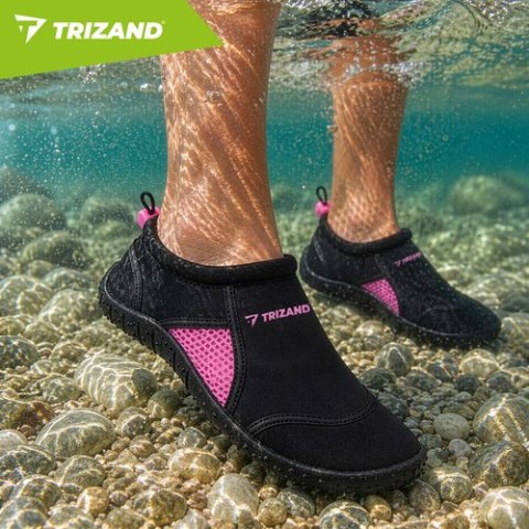 Buty do wody czarno-różowe- rozmiar 39 5mm Trizand