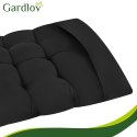 Poduszka pikowana na leżak ogrodowy czarna Gardlov