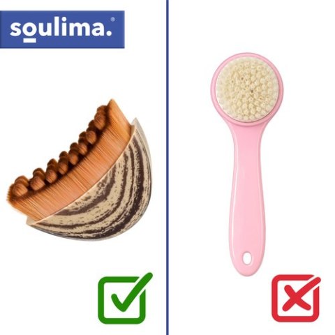 Szczotka do masażu twarzy/szyi na sucho Soulima