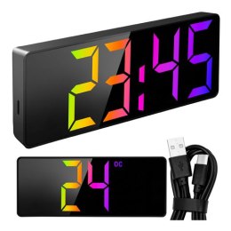 Budzik - zegar LED kolorowy Izoxis