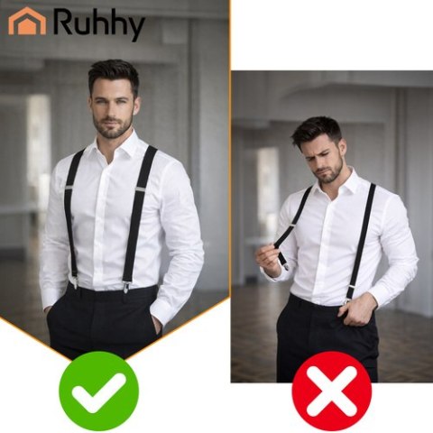 Szelki do utrzymania koszuli - szerokie Ruhhy