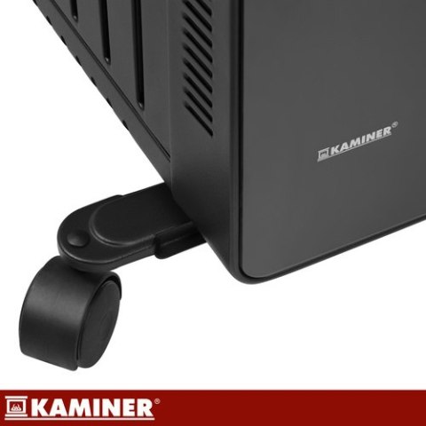 Grzejnik elektryczny olejowy-czarny Kaminer Arvell