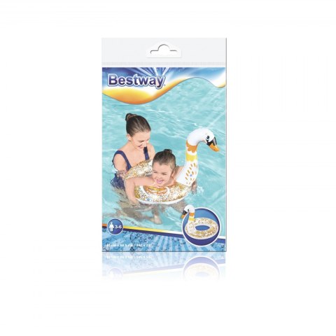 Bestway 36306 Kółko do pływania z brokatem Łabędź 61cm x 58.5cm